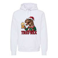 Christmas Family Xmas Ugly Outfit Merry Beer Dinosaur Trex Tank Top Premium Hoodie