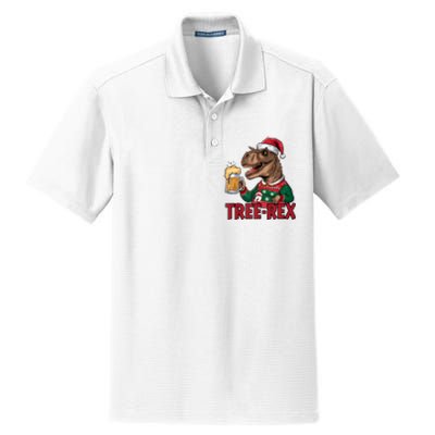 Christmas Family Xmas Ugly Outfit Merry Beer Dinosaur Trex Tank Top Dry Zone Grid Polo