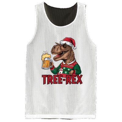 Christmas Family Xmas Ugly Outfit Merry Beer Dinosaur Trex Tank Top Mesh Reversible Basketball Jersey Tank