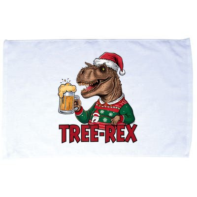 Christmas Family Xmas Ugly Outfit Merry Beer Dinosaur Trex Tank Top Microfiber Hand Towel