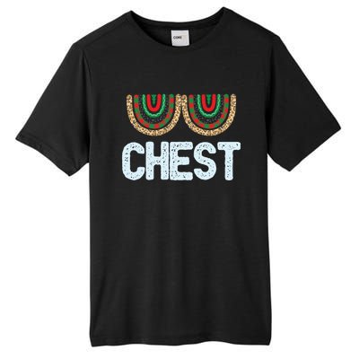 Chest Funny Xmas Chestnuts Matching Couples Christmas Nuts Funny Gift Tall Fusion ChromaSoft Performance T-Shirt