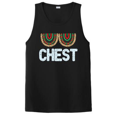 Chest Funny Xmas Chestnuts Matching Couples Christmas Nuts Funny Gift PosiCharge Competitor Tank