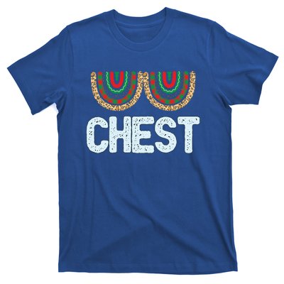 Chest Funny Xmas Chestnuts Matching Couples Christmas Nuts Funny Gift T-Shirt