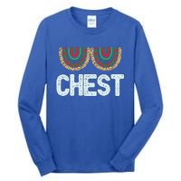 Chest Funny Xmas Chestnuts Matching Couples Christmas Nuts Funny Gift Tall Long Sleeve T-Shirt