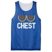 Chest Funny Xmas Chestnuts Matching Couples Christmas Nuts Funny Gift Mesh Reversible Basketball Jersey Tank