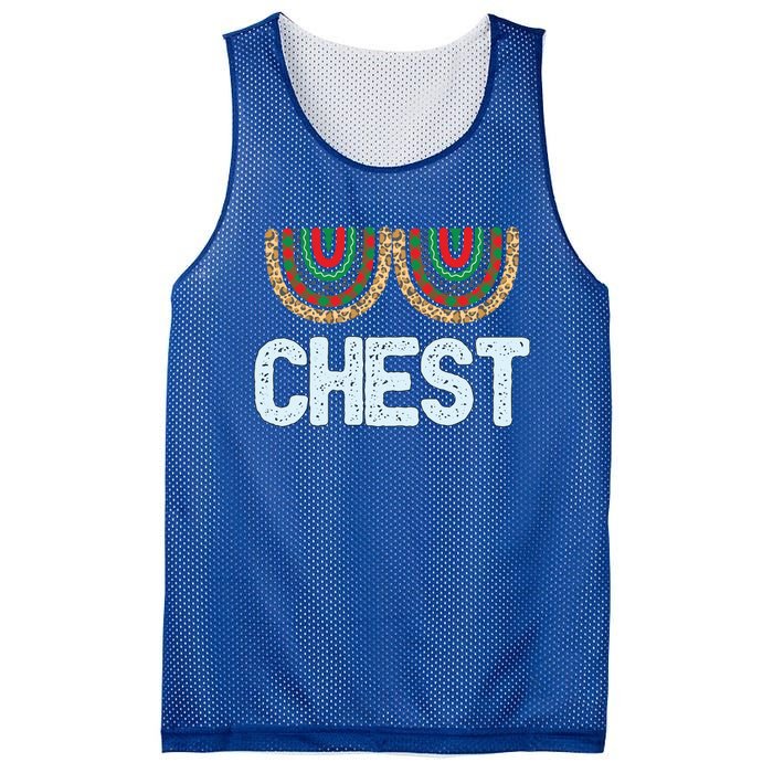 Chest Funny Xmas Chestnuts Matching Couples Christmas Nuts Funny Gift Mesh Reversible Basketball Jersey Tank