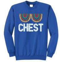 Chest Funny Xmas Chestnuts Matching Couples Christmas Nuts Funny Gift Tall Sweatshirt