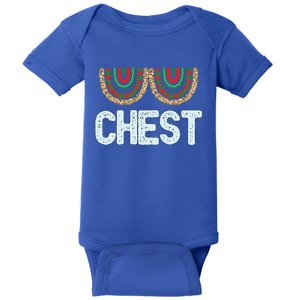 Chest Funny Xmas Chestnuts Matching Couples Christmas Nuts Funny Gift Baby Bodysuit