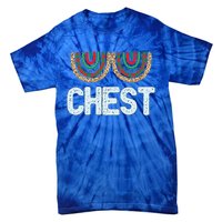 Chest Funny Xmas Chestnuts Matching Couples Christmas Nuts Funny Gift Tie-Dye T-Shirt