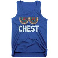 Chest Funny Xmas Chestnuts Matching Couples Christmas Nuts Funny Gift Tank Top