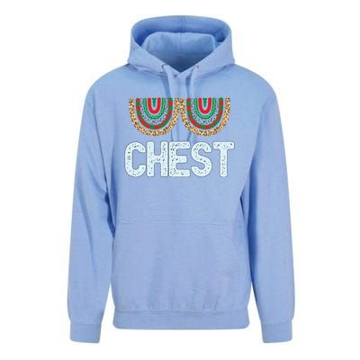 Chest Funny Xmas Chestnuts Matching Couples Christmas Nuts Funny Gift Unisex Surf Hoodie