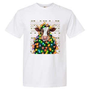 Christmas Family Xmas Ugly Christmas Outfit Merry Cow Tank Top Garment-Dyed Heavyweight T-Shirt