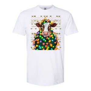 Christmas Family Xmas Ugly Christmas Outfit Merry Cow Tank Top Softstyle CVC T-Shirt