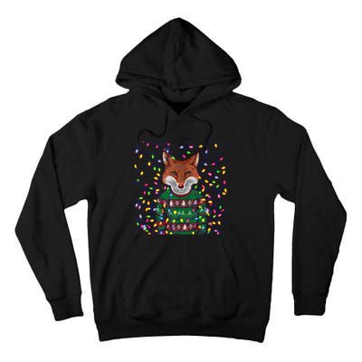 Christmas Family Xmas Ugly Christmas Outfit Merry Fox Tank Top Tall Hoodie