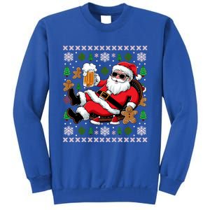 Christmas Family Xmas Ugly Christmas Outfit Merry Beer Gift Sweatshirt