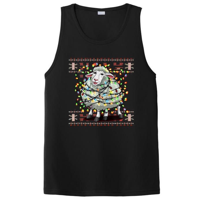 Christmas Family Xmas Ugly Christmas Outfit Merry Goat Tank Top PosiCharge Competitor Tank