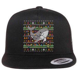 Christmas Family Xmas Ugly Christmas Outfit Merry Whale Tank Top Flat Bill Trucker Hat