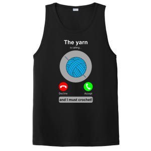 Crochegift Funny Yarn Calling Crochet Lover Crocheting Gift PosiCharge Competitor Tank