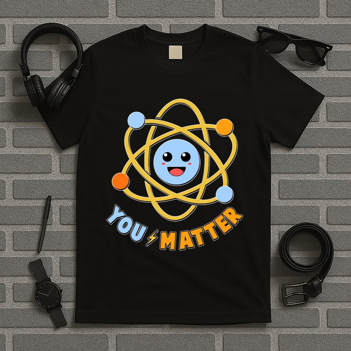 Cute Funny You Matter Science Atom T-Shirt