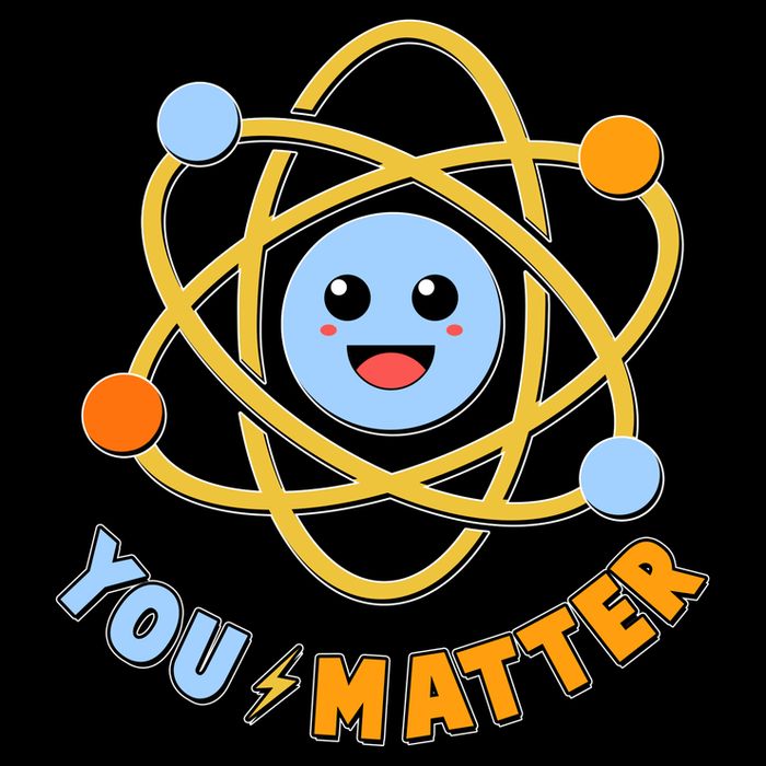 Cute Funny You Matter Science Atom Drawstring Bag