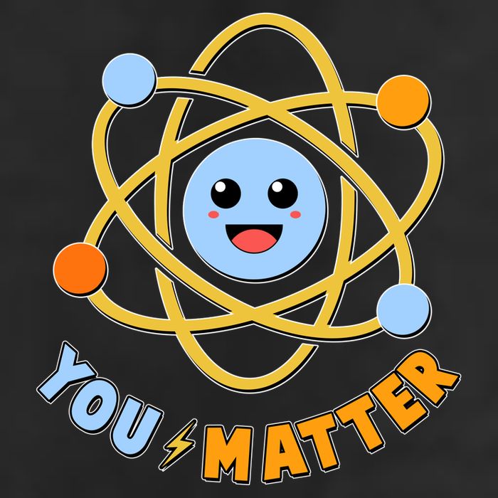 Cute Funny You Matter Science Atom Golf Towel