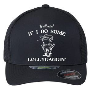 Cowboy Frog YAll Mind If I Do Some Lollygaggin Flexfit Unipanel Trucker Cap