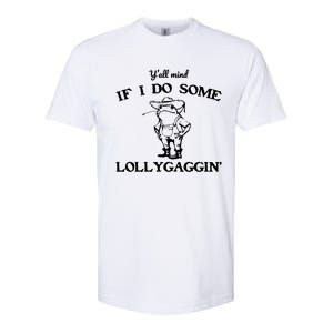 Cowboy Frog YAll Mind If I Do Some Lollygaggin Softstyle CVC T-Shirt