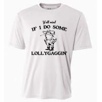 Cowboy Frog YAll Mind If I Do Some Lollygaggin Cooling Performance Crew T-Shirt