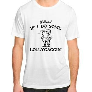 Cowboy Frog YAll Mind If I Do Some Lollygaggin Adult ChromaSoft Performance T-Shirt