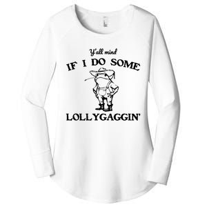 Cowboy Frog YAll Mind If I Do Some Lollygaggin Women's Perfect Tri Tunic Long Sleeve Shirt