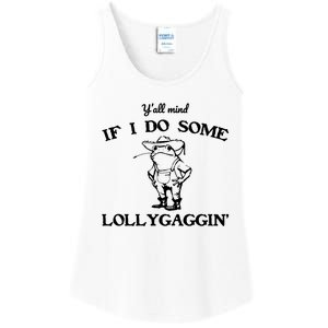 Cowboy Frog YAll Mind If I Do Some Lollygaggin Ladies Essential Tank