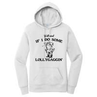 Cowboy Frog YAll Mind If I Do Some Lollygaggin Women's Pullover Hoodie