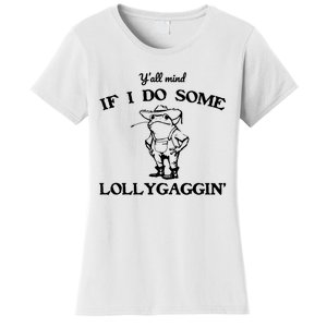 Cowboy Frog YAll Mind If I Do Some Lollygaggin Women's T-Shirt