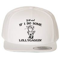 Cowboy Frog YAll Mind If I Do Some Lollygaggin Wool Snapback Cap