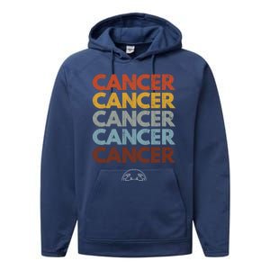 Cancer Funny Zodiac Graphic Gift Performance Fleece Hoodie