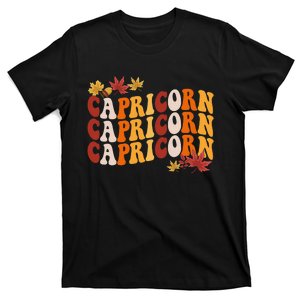 Capricorn For  Zodiac Sign Astrology Fall Vibess T-Shirt