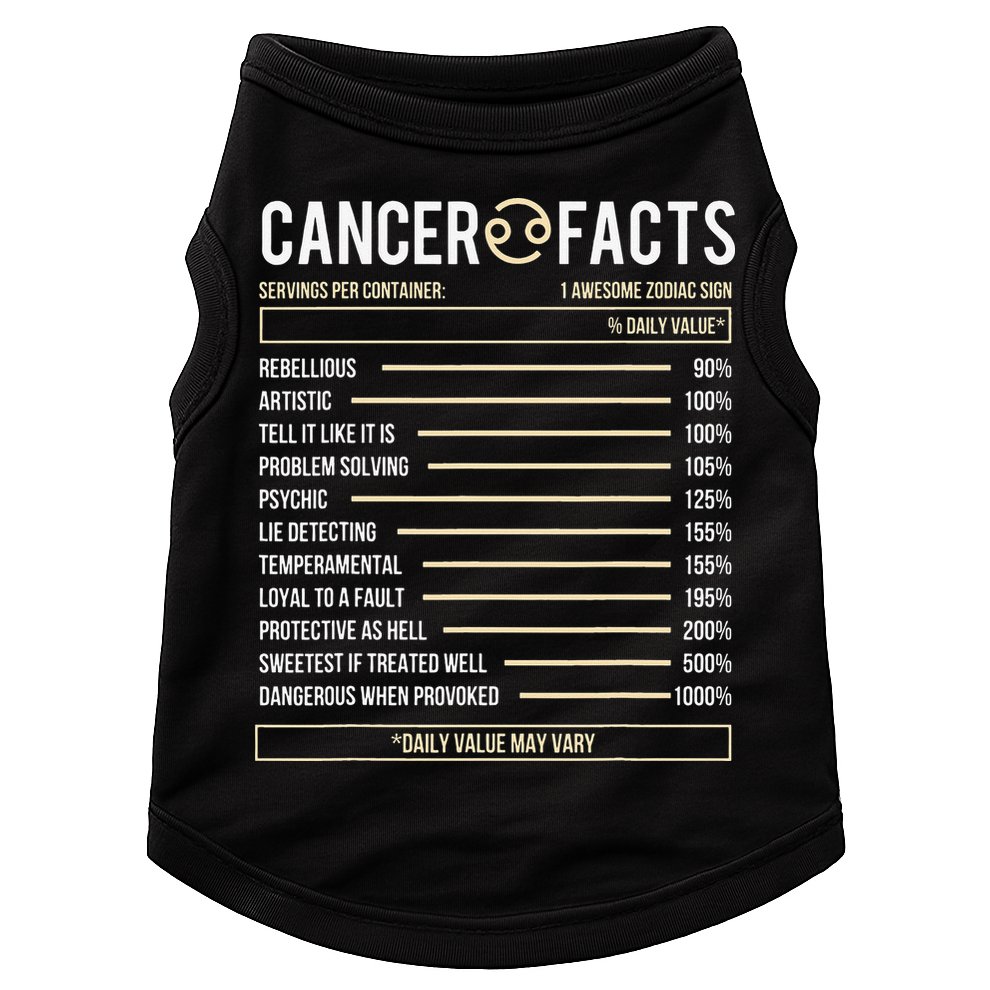 Cancer Facts Zodiac Sign Birthday Horoscope Astrology Doggie Tank