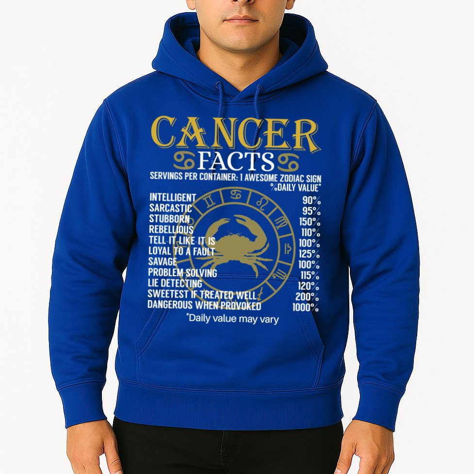 Cancer Facts Zodiac Sign Gift Great Gift Hoodie