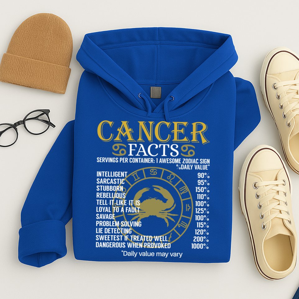 Cancer Facts Zodiac Sign Gift Great Gift Hoodie