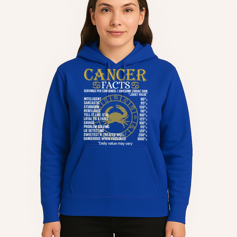 Cancer Facts Zodiac Sign Gift Great Gift Hoodie