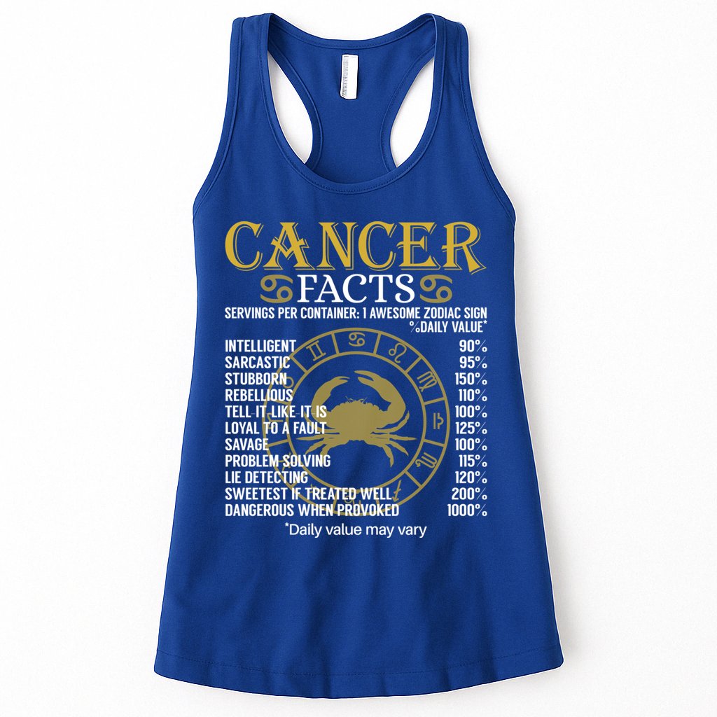Cancer Facts Zodiac Sign Gift Great Gift Womens Tank Top