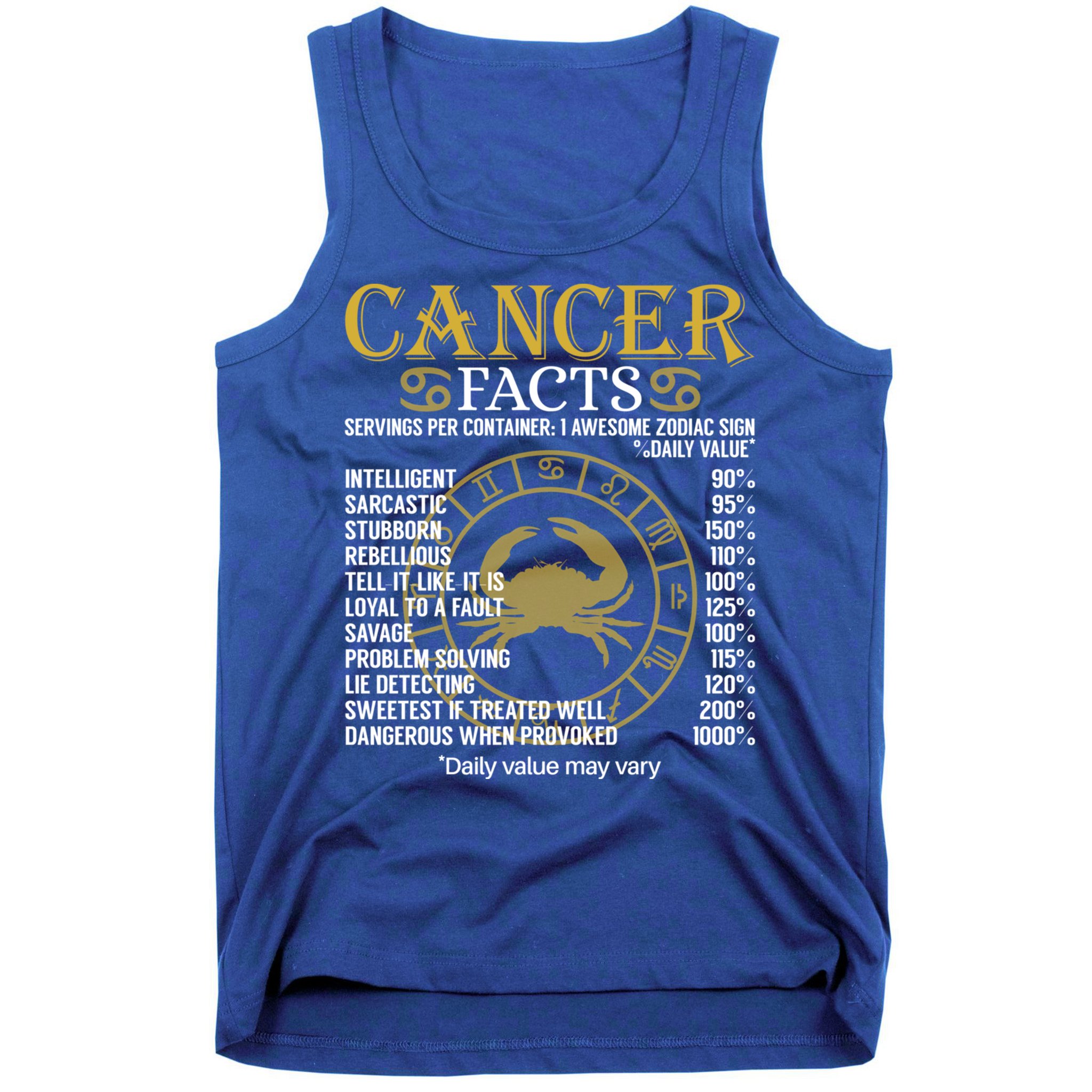 Cancer Facts Zodiac Sign Gift Great Gift Tank Top