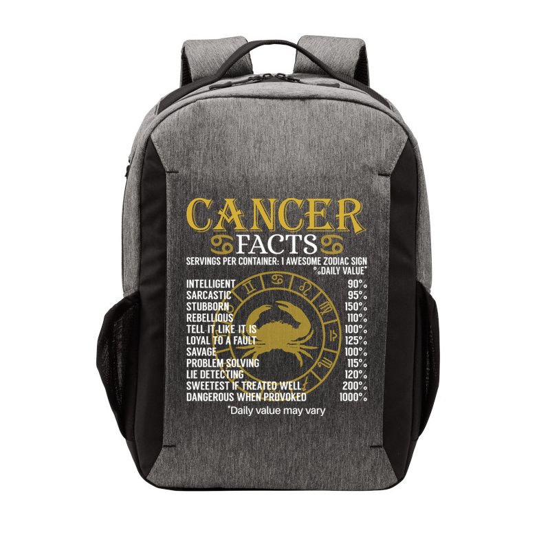 Cancer Facts Zodiac Sign Gift Great Gift Vector Backpack