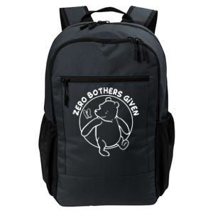 Cute Funny Zero Bothers Given Daily Commute Backpack