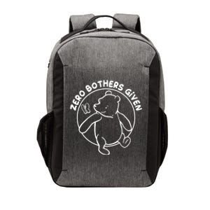 Cute Funny Zero Bothers Given Vector Backpack