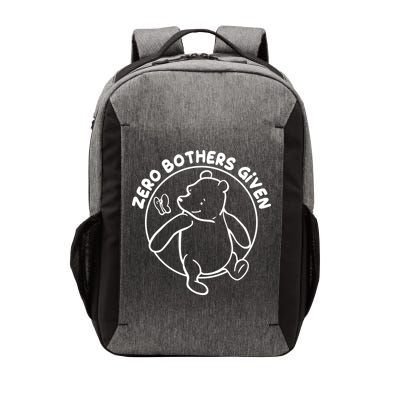 Cute Funny Zero Bothers Given Vector Backpack