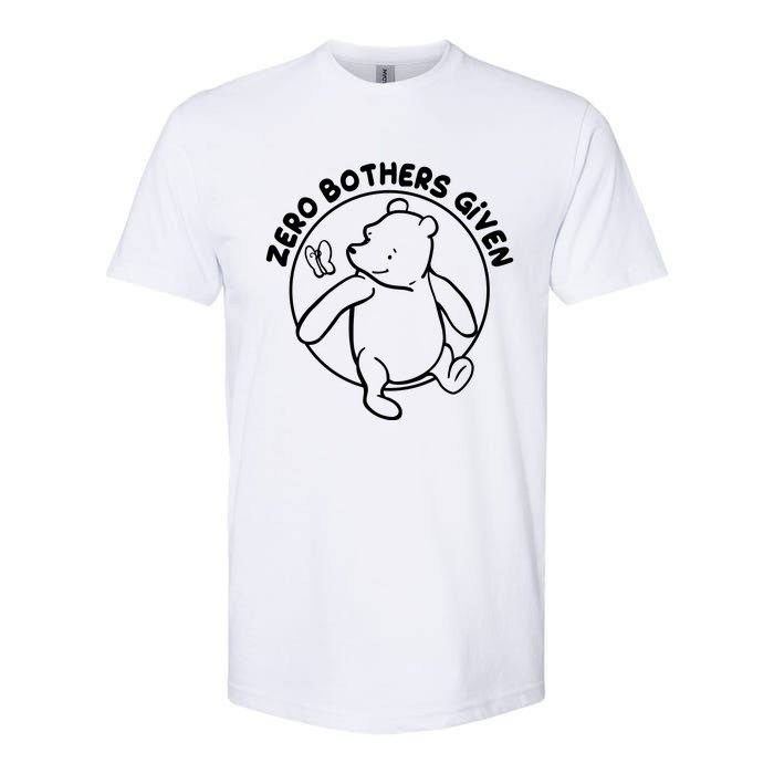 Cute Funny Zero Bothers Given Softstyle CVC T-Shirt