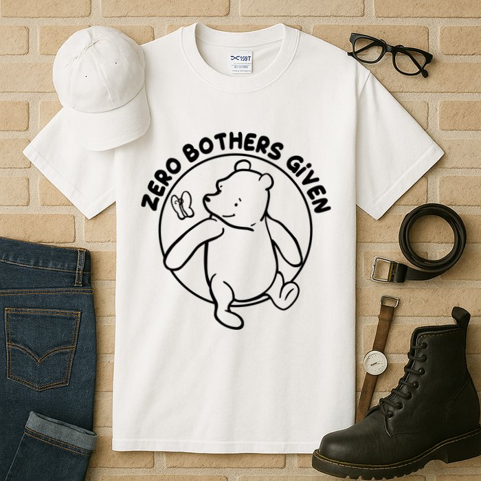 Cute Funny Zero Bothers Given Tall T-Shirt