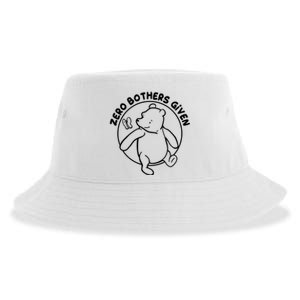 Cute Funny Zero Bothers Given Sustainable Bucket Hat