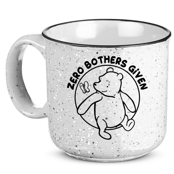 Cute Funny Zero Bothers Given 15oz Campfire Ceramic Mug